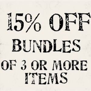 15% off 3 or more items!